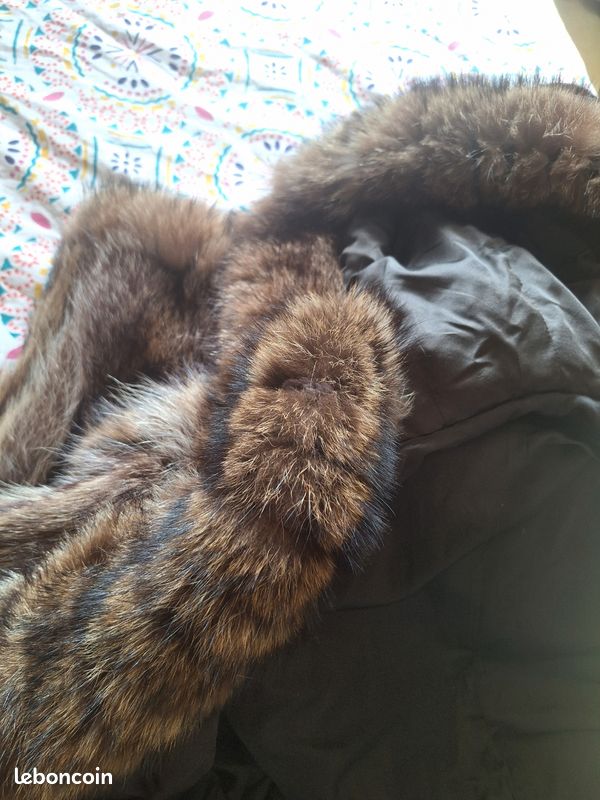 Manteau En Vison Véritable - Marque Ben Khan - Taille S - Long - État Parfait - Occasion Luxe