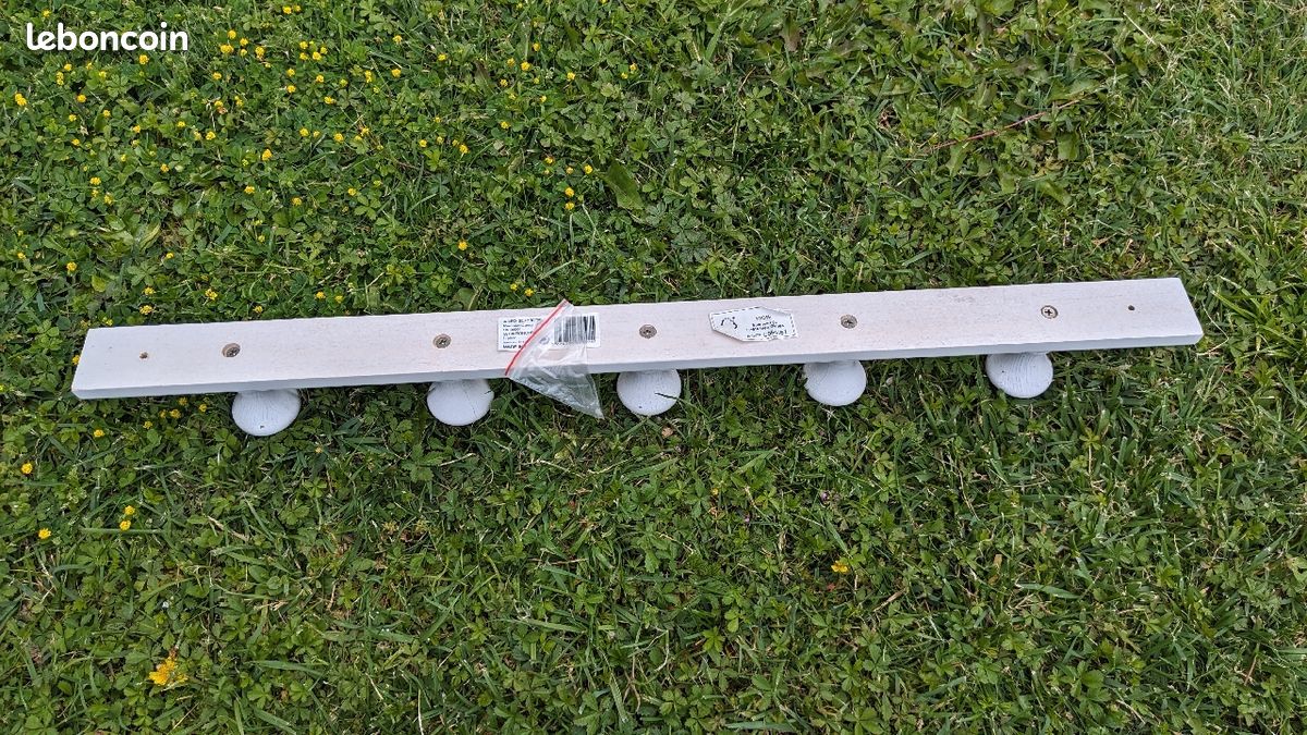 Porte manteau blanc 65 cm (image 2)