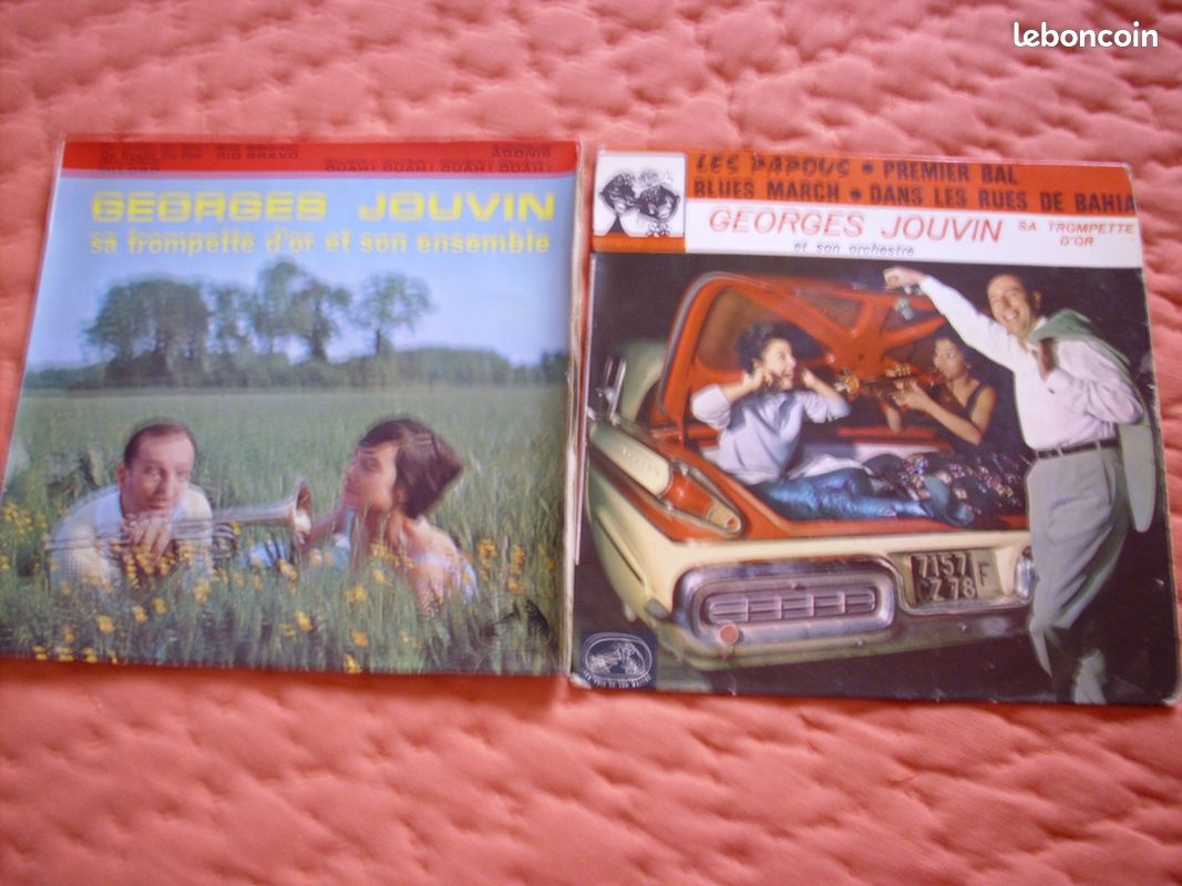 Lot 4 vinyles 45 tours Georges Jouvin années 50/60 (image 3)