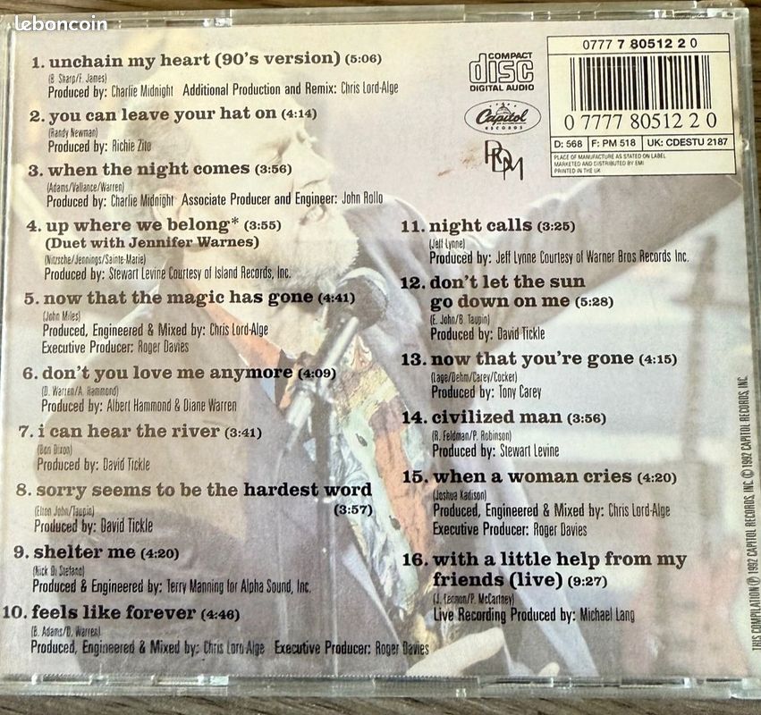 CD – The Best of Joe Cocker (image 2)