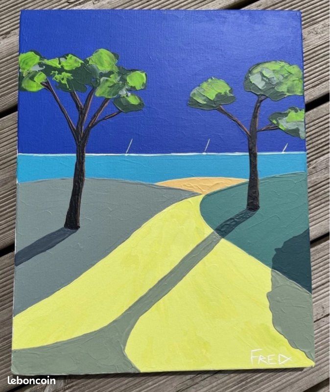 Tableau acrylique au couteau 41x33cm (image 5)