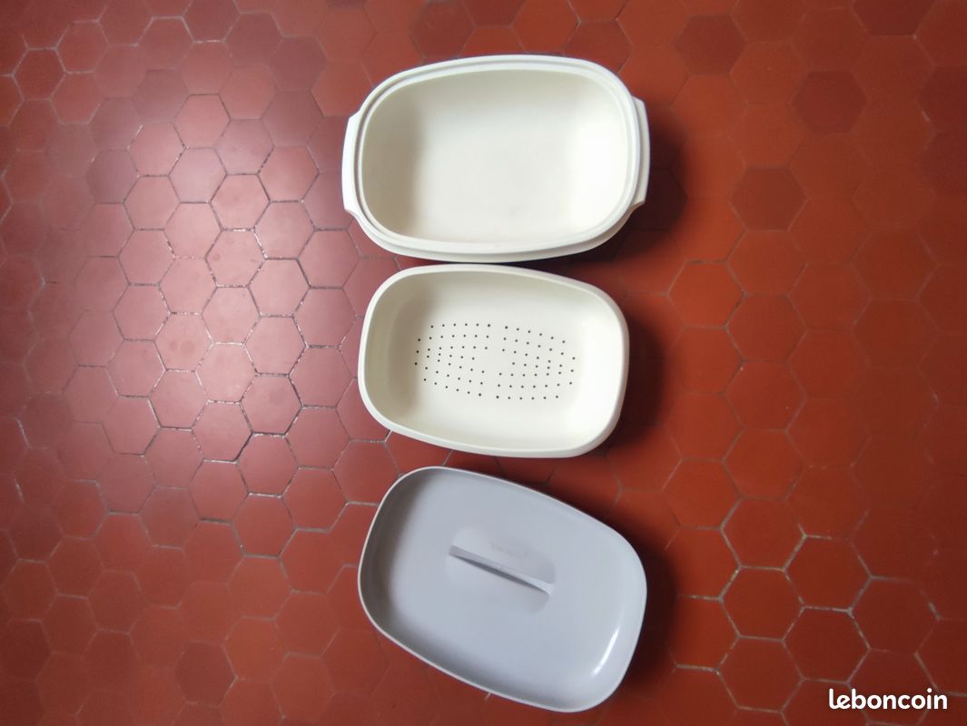 Cuiseur vapeur Tupperware. Micro-ondes. Vintage. Bon état (image 19)