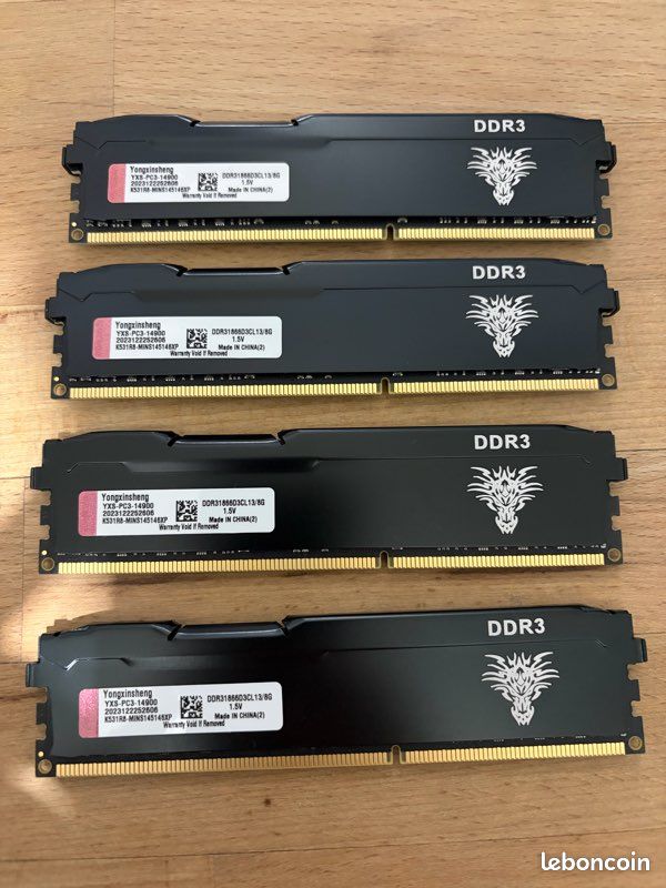 Barrette mémoire DDR3, 4x8 Go de marque Yongxinsheng Accessoires
