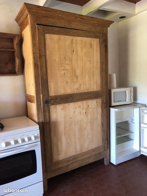 Bonnetière armoire ancienne bois (image 1)