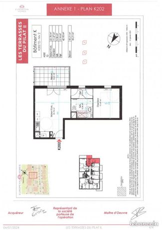Appartement 2 pièces 42 m²