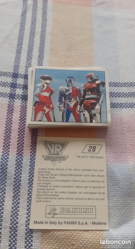 40 vignettes différentes vr troopers Panini année 90 vintage ++++ (image 1)