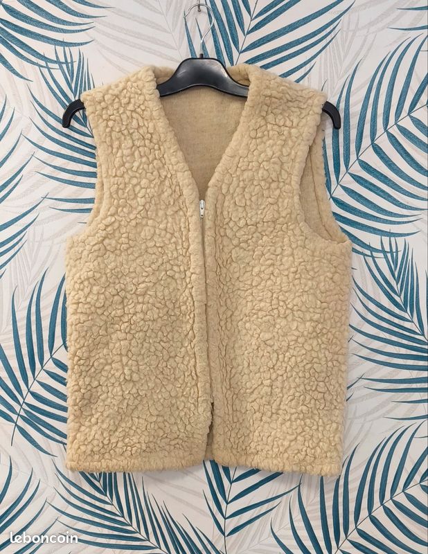 Gilet Long Sans Manches Philosophy Beige/kaki - Taille M, Neuf Avec étiquette