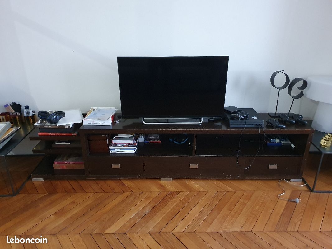 Mueble pour TV and tiroirs, solide (image 1)