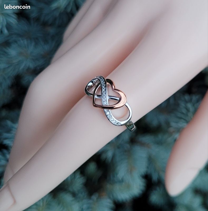 Bague améthyste argent réglable femme