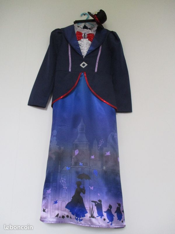 Déguisement anglais de Marie Poppins taille 9/10 ans de marque Disney tbe (image 1)