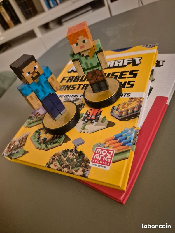Amibo Steve alex minecraft + 2 livres (image 1)