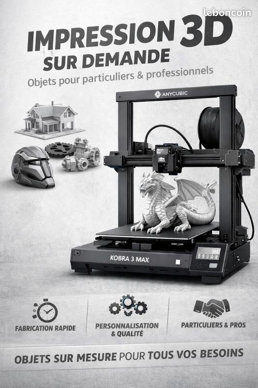 Service d'impression 3D sur demande - Autres services