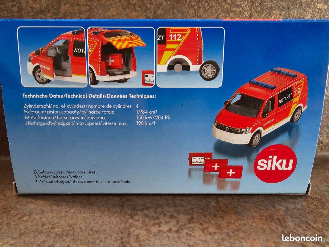 SIKU - Véhicule OLDSCHOOL Custom - VW Transporteur - 1/50
