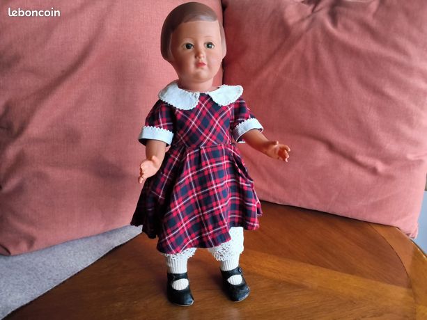 Tenue pour poupée Françoise , Emilie de Modes et Travaux Juin 1955