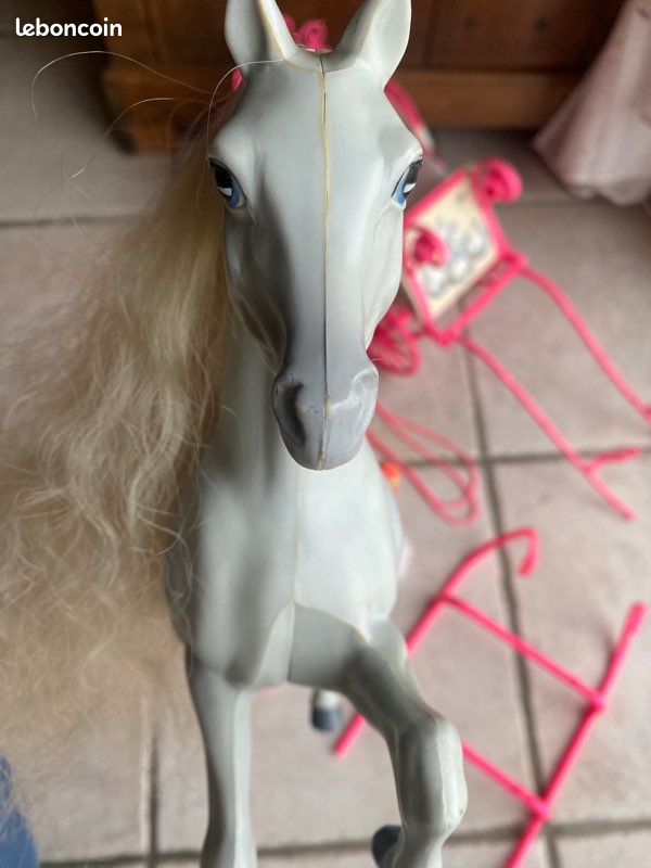 Calèche Barbie ski fun cheval Blizzard 1991 Jeux Jouets