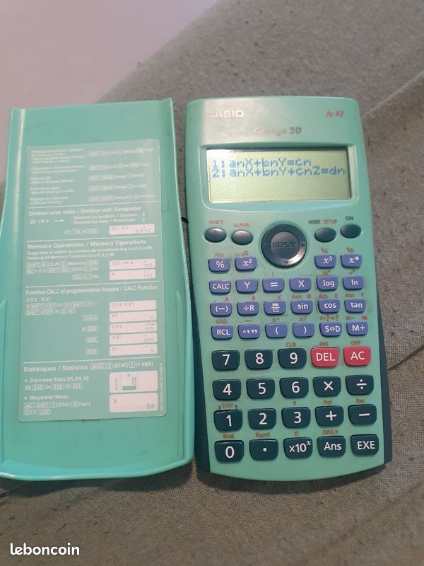 Calculatrice CASIO collège (image 1)