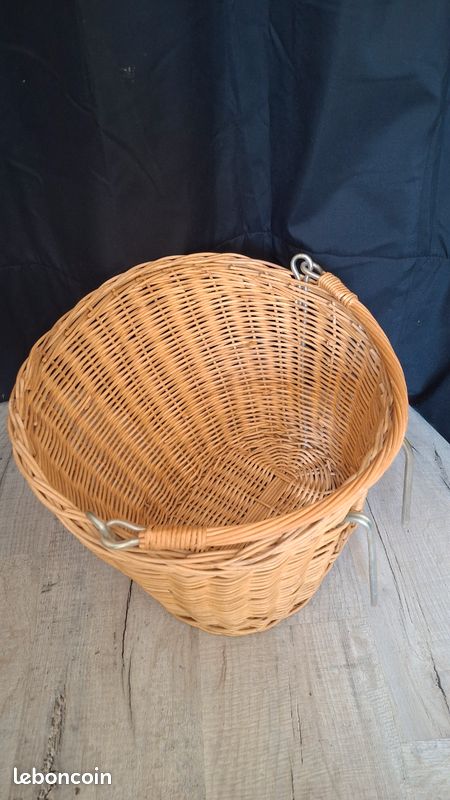 Panier en osier pour vélo (image 3)
