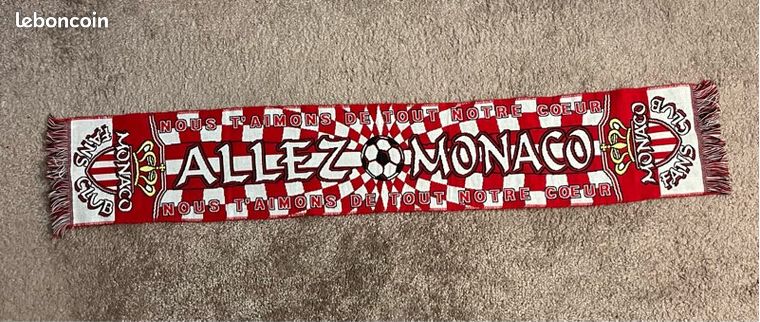 Écharpe De Football Vintage Collection - AS Monaco - Accessoire Supporter