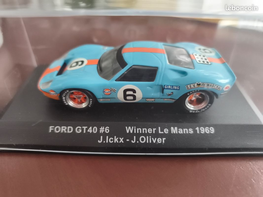 Miniature Ford GT 40#6 Winner Le Mans 1969 J.ICkx-J.Olivier (image 1)