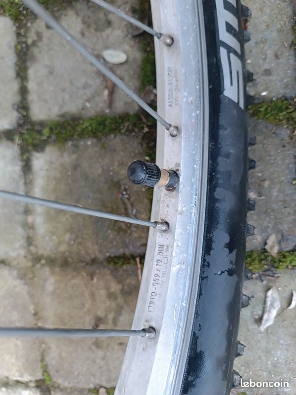 26 pouces roue arrière vélo jantes à chambre creuse YAK19 argent