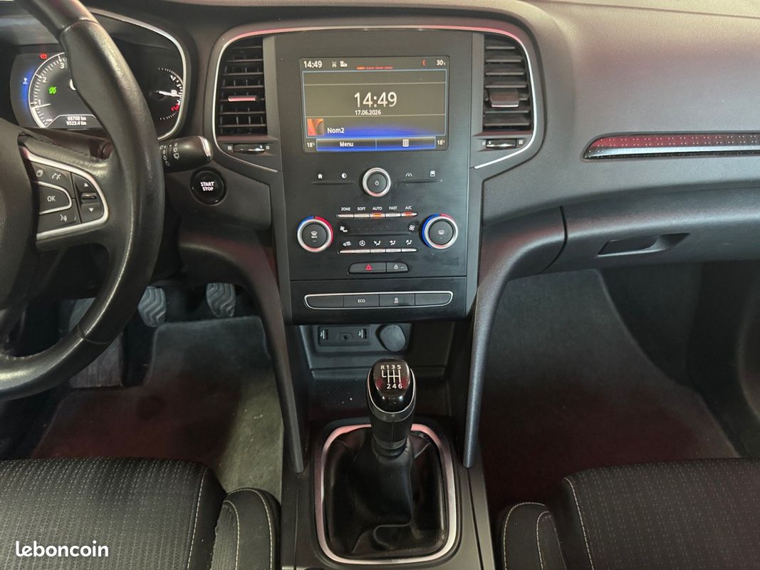 RENAULT MEGANE IV BERLINE TCE 130 INTENS 5p Radar De Recul Clim Auto Bi-Zone full entretien Garantie 12 Mois (image 13)