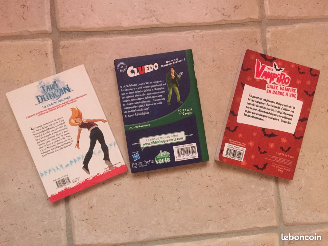 LIVRES : La LICORNE DÉCORNÉE - QUI A TUÉ MADAME LEBLANC ? - DAISY, VAMPIRE en GARDE à VUE (image 2)