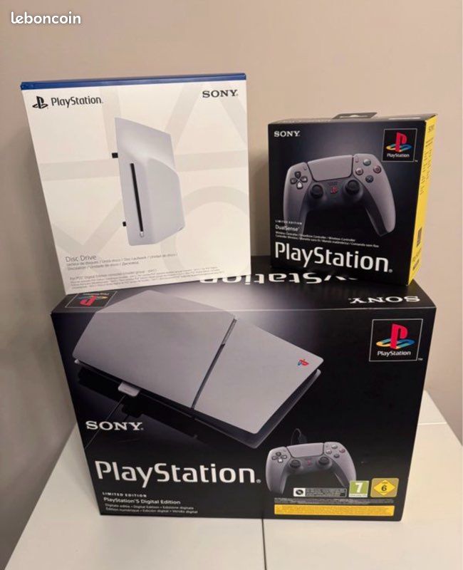Console PS5 Anniversary 30th + Portal Lecteur – Édition Spéciale, Neuve !