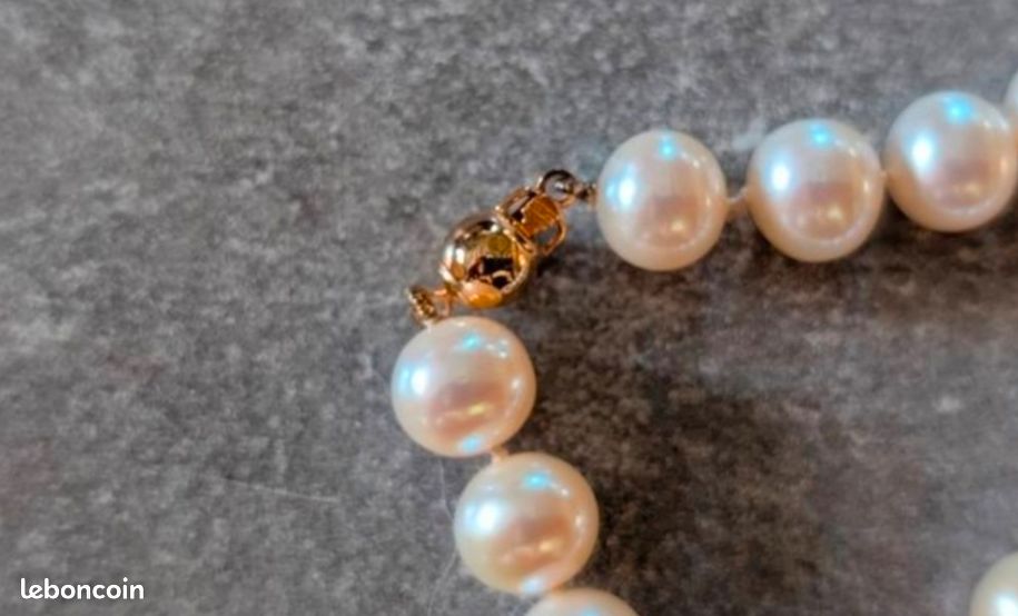 Collier De Perles De Culture Akoya - Or 18 Carats, Neuf Avec étiquettes - Bijou De Luxe