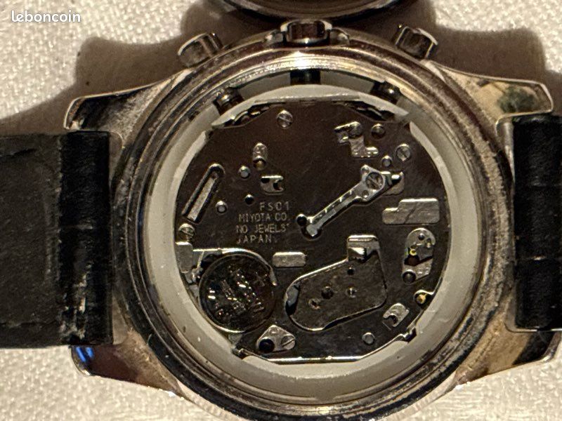 Louis Pion Chronographe – Quartz Miyota FS01 – Cadran noir (image 3)