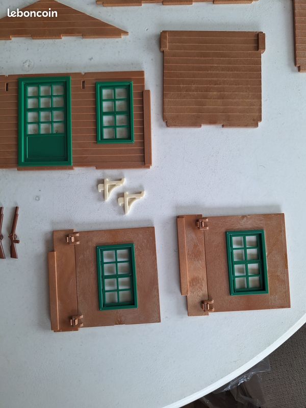 Playmobil 3427 Ferme Maison Western - Lot Vintage Avec Boîte Rare