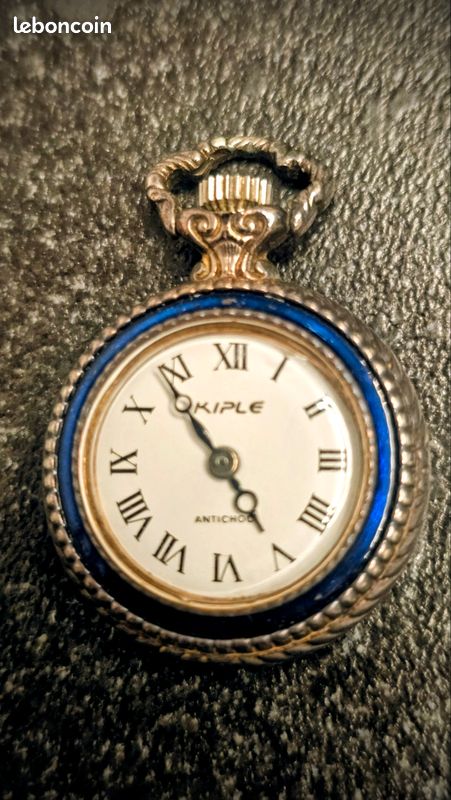 ANCIENNE CHAINE DE Montre à gousset - ART NOUVEAU - métal argenté