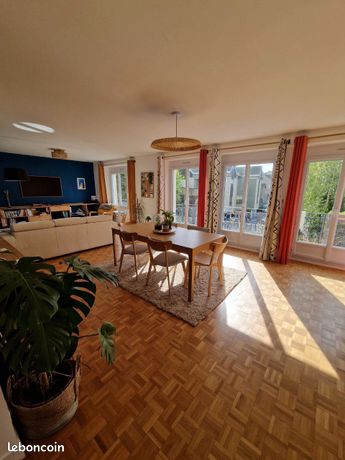 Brest Saint-Michel – T5 lumineux 103 m² – Grand salon – 3 chambres – Garage – Dalle béton