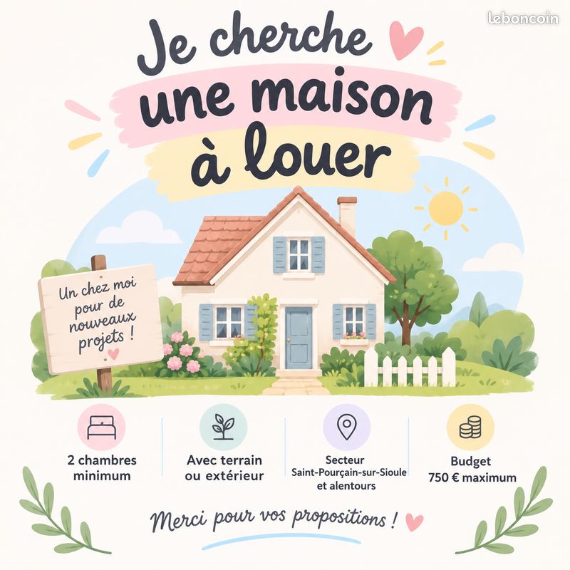 Maison 3 pièces 70 m² · à Saint-Pourçain-sur-Sioule · 70 m² · 750 €/mois