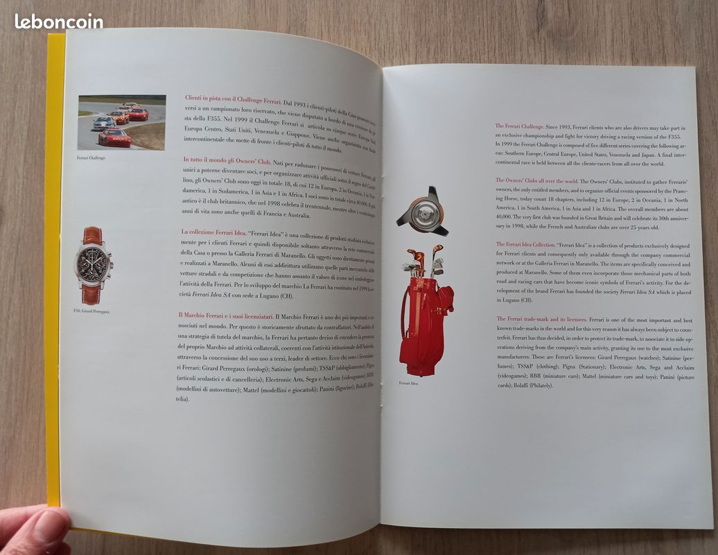 LA FERRARI YEARBOOK 1999 référence 1522/99 36 pages en italien et anglais (image 3)