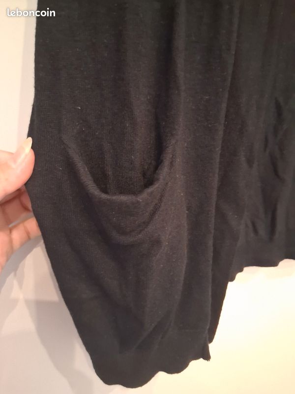 Veste fine longue 78 cms noire très jolies poches Pimkie taille M (image 3)