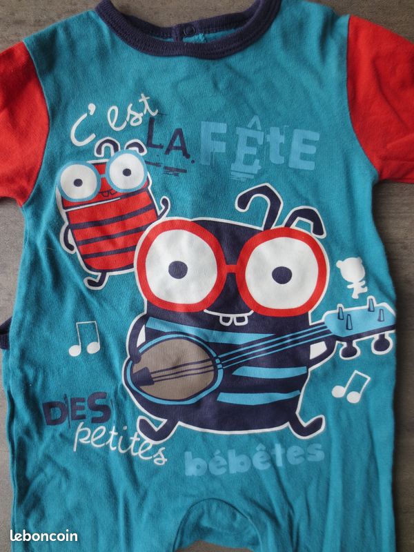 Lot de 5 pyjamas bébé 3 mois (image 3)
