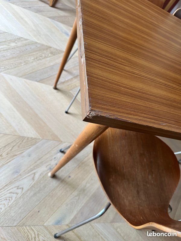 Table vintage extensible style scandinave – année 60/70 (image 7)