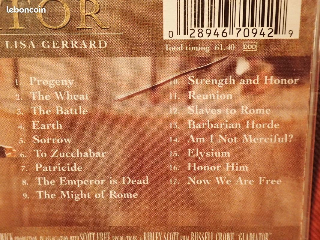 GLADIATOR cd (image 3)