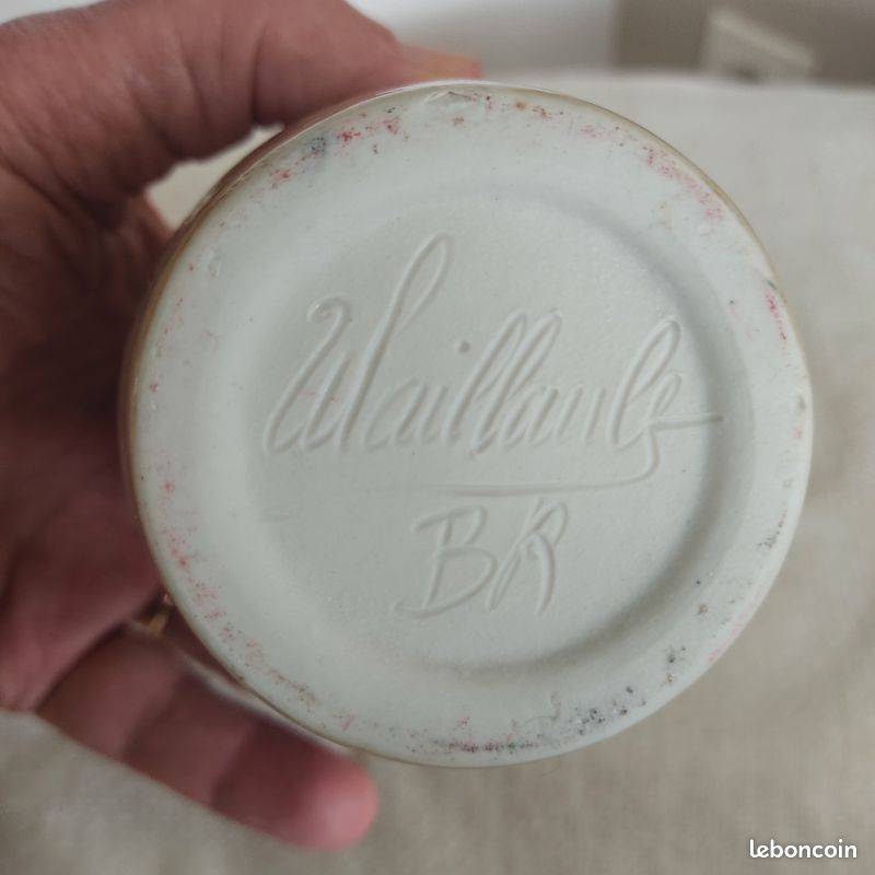 Lampe berger vintage signé Breugnot en céramique grès