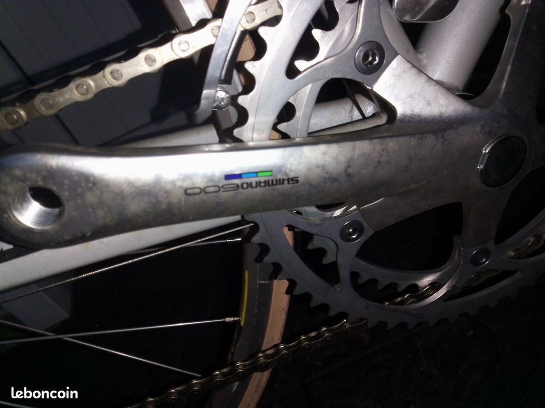 Vélo Decathlon cobra 740 gris blanc (image 2)