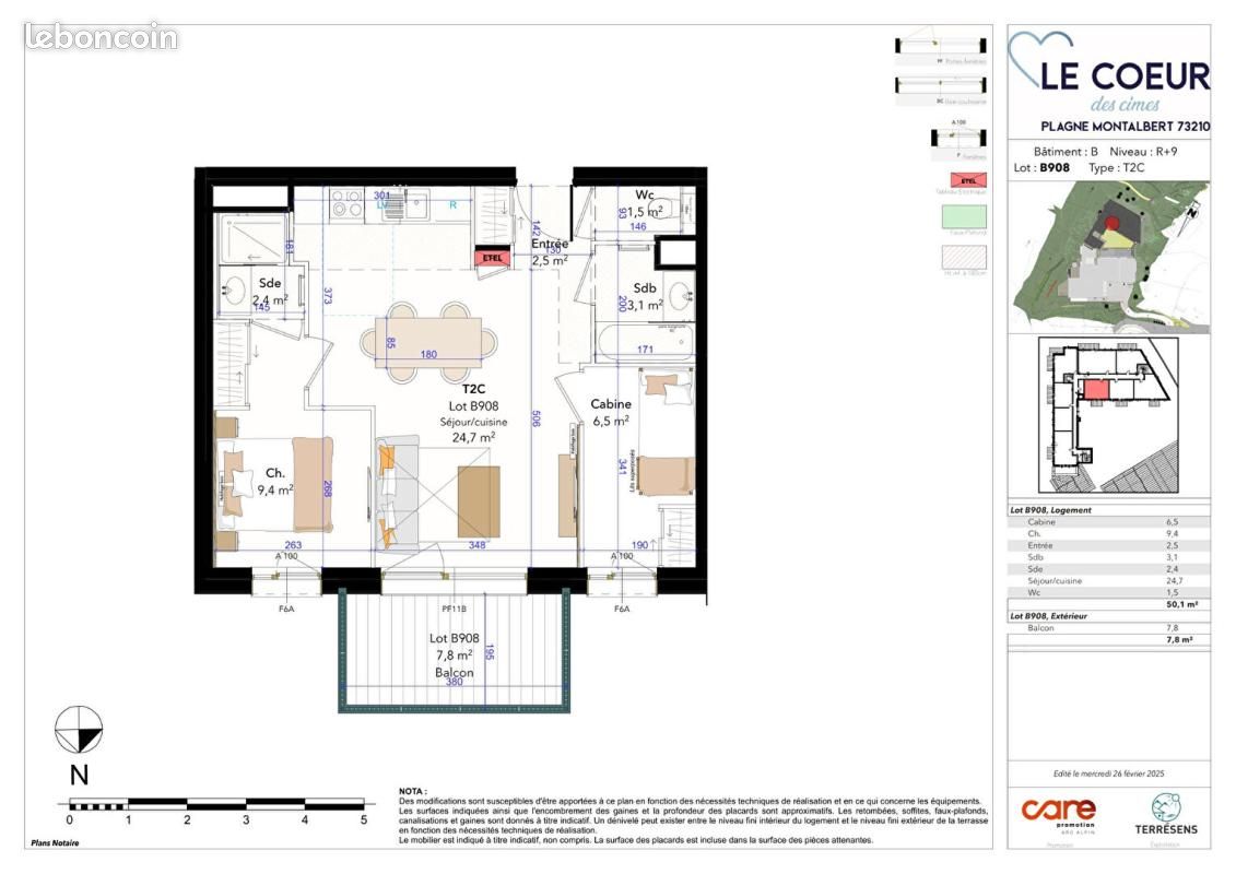Appartement 2 pièces 50 m² · à La Plagne Tarentaise · 50 m² · 435 000 €
