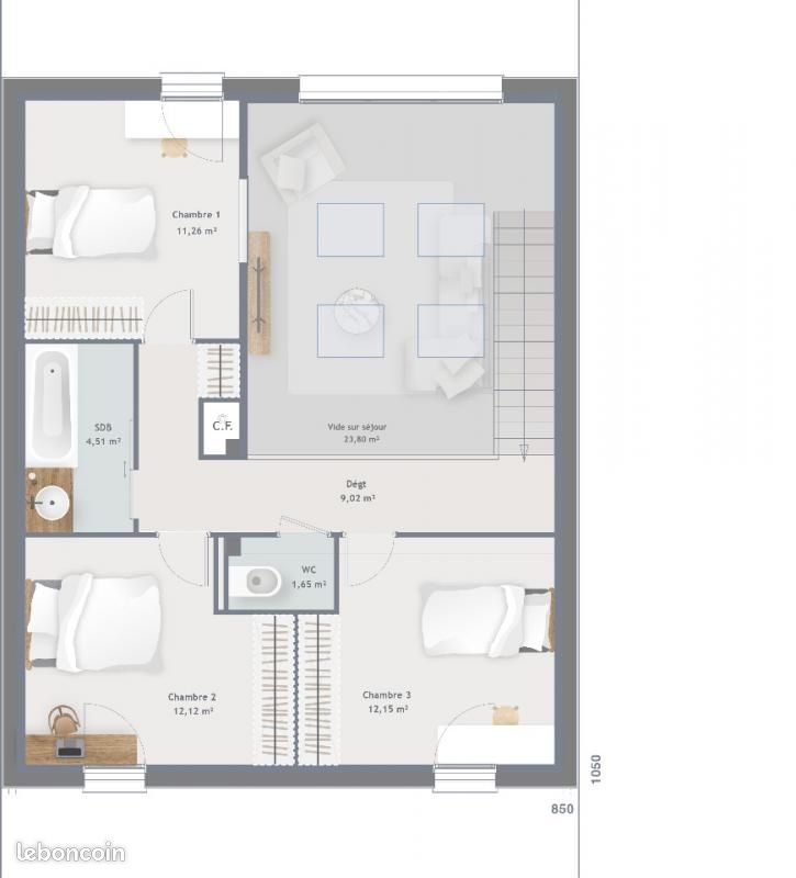 Maison 6 pièces 122 m² (image 5)