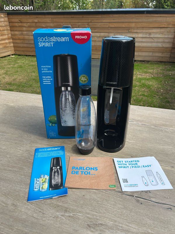 Sodastream SPIRITNATURE MACHINE A EAU PETILLANTE, Plastique, Noire
