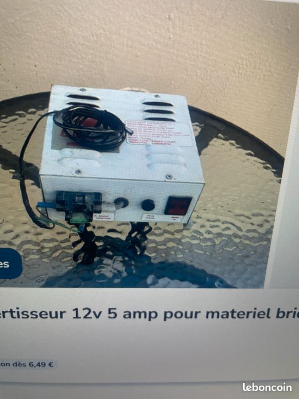 Constateur housse speedy bricon plus alimentation 12v 5 amp (image 2)