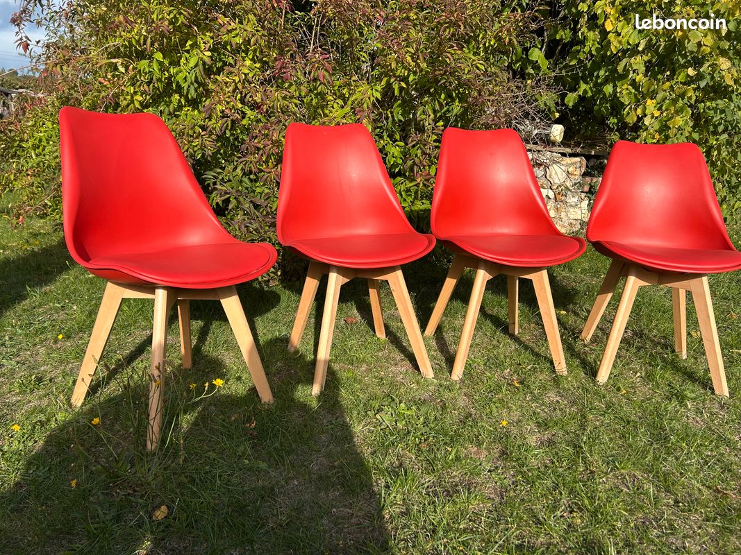Lot de 4 chaises style Scandinave (image 1)