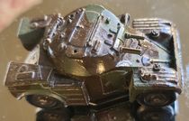 Ancien Dinky Toys Militaire 814 Auto Mitrailleuse AML Panhard Meccano Boîte