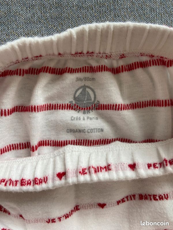 Petit Bateau - Ensemble 3 pièces coton bio bébé 3 mois (image 7)