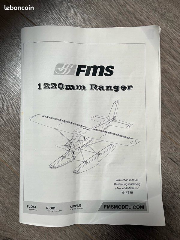 Avion RC FMS Ranger 1220mm complet + télécommande – Jamais volé - Prix négociable (image 9)