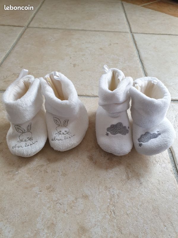 Lot de chaussons de naissance mixte fille garçon (image 1)