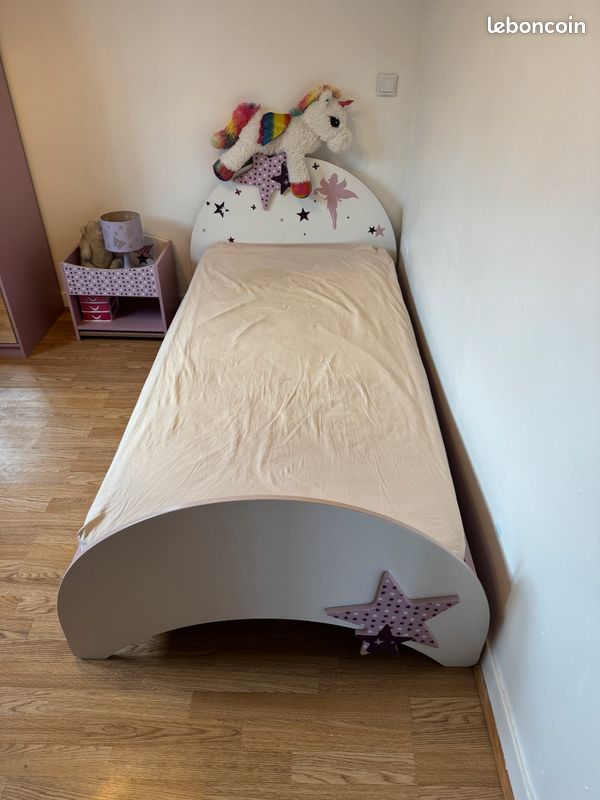 Chambre fille complète "Fée" 4 pièces (image 2)
